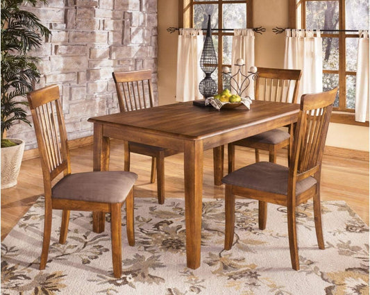 Berringer 18" Rustic Dining Chair with Cushions, 2 Count, Brown-1