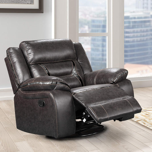 Elkton Manual Motion Recliner, Dark Chesnut-1