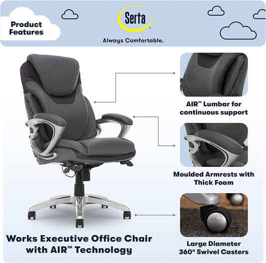 Ergonomic High-Back Executive Chair for Health and Wellness-1