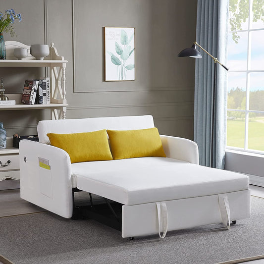 Convertible Sofa Bed with USB and Pockets-1