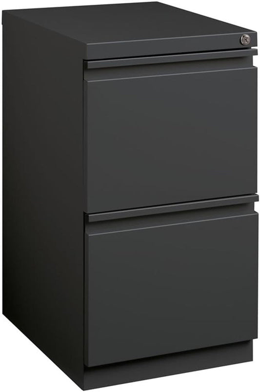2 Drawers 27.75" Vertical Charcoal Metal Filing Cabinet Lockable Pre-Assembled Stationary Letter Size for Home, Office-0