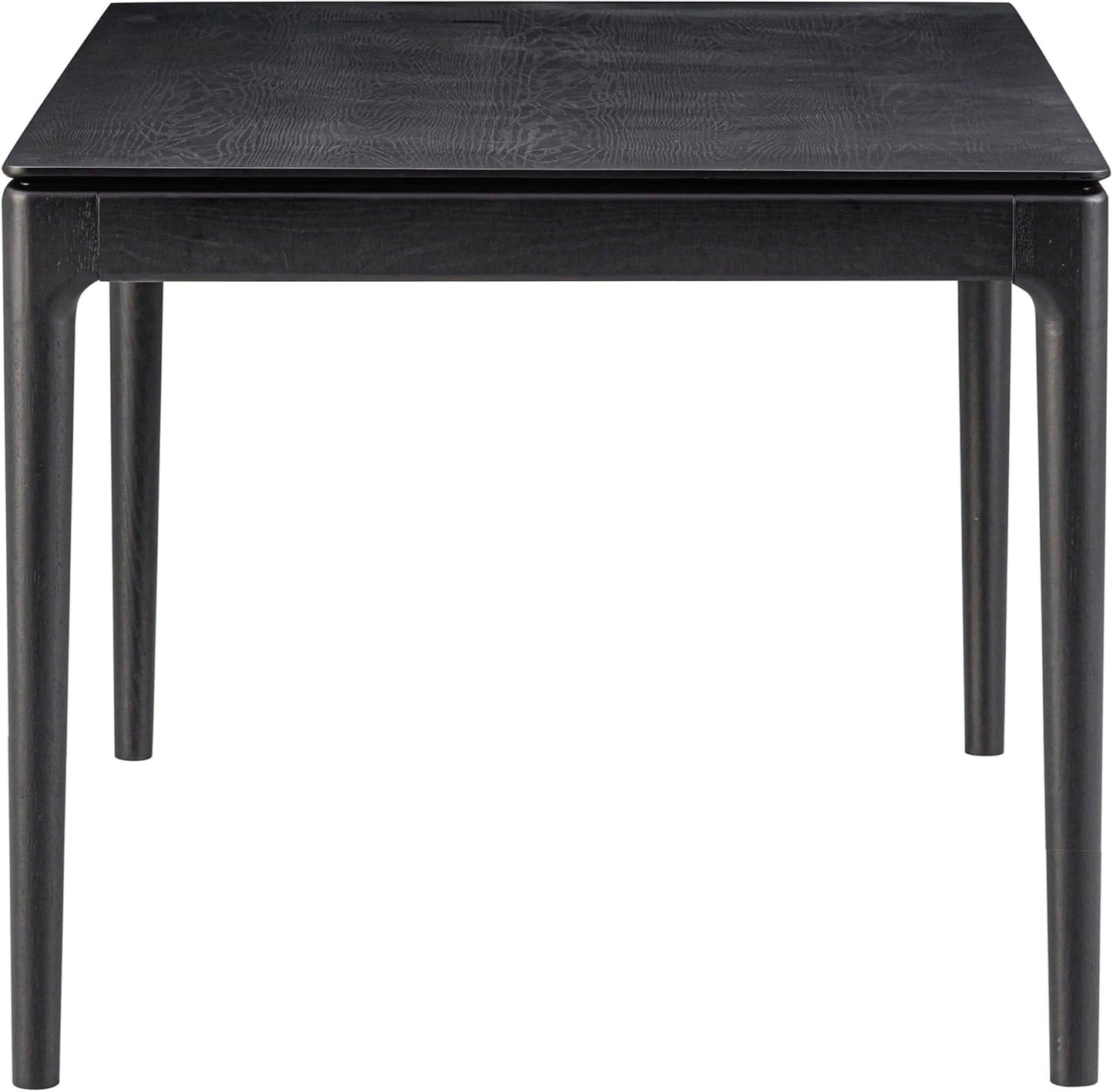 Mingle 55 Inch Modern Design, Rectangular Dinner Table for Dining Room, Living Room Furniture, Effortless Assembly, Burnt Black-4