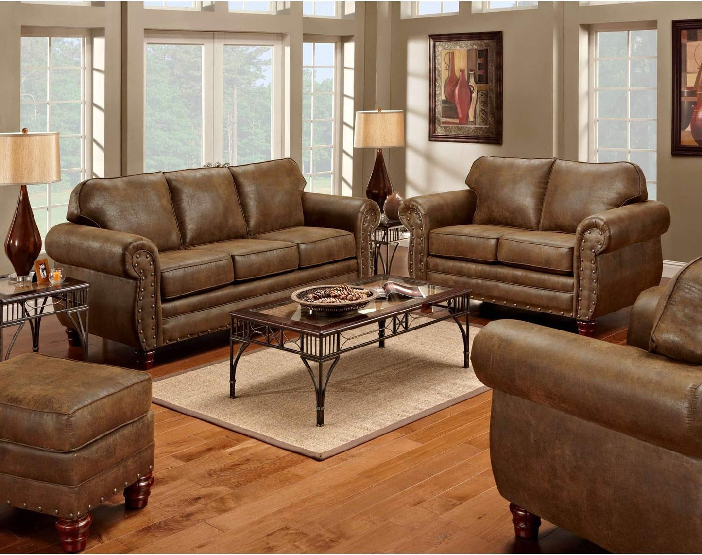 4-Piece Sedona Set with Sofa/Loveseat/Chair/Ottoman-0