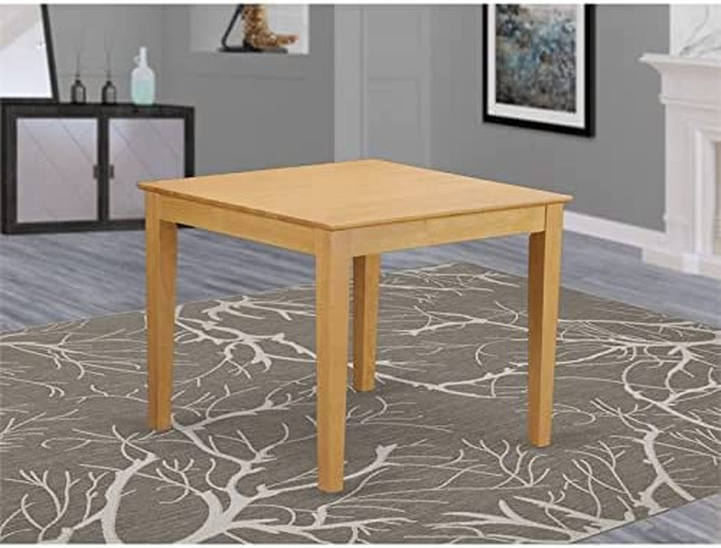 Modern Square Oak Dining Table, 36 X 30-0