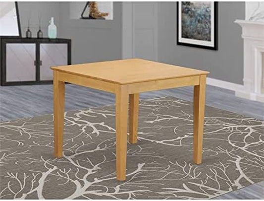 Modern Square Oak Dining Table, 36 X 30-0