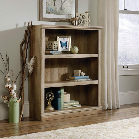 Miscellaneous Storage 3-Shelf Bookcase/ Book Shelf, Lintel Oak Finish-1