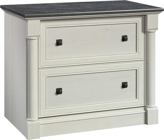 Palladia 2 Drawer File Cabinet, Lateral Filing Cabinets for Home Office, Hanging File Folders Organizer, Interlocking Drawers, in Glacier Oak Finish-0