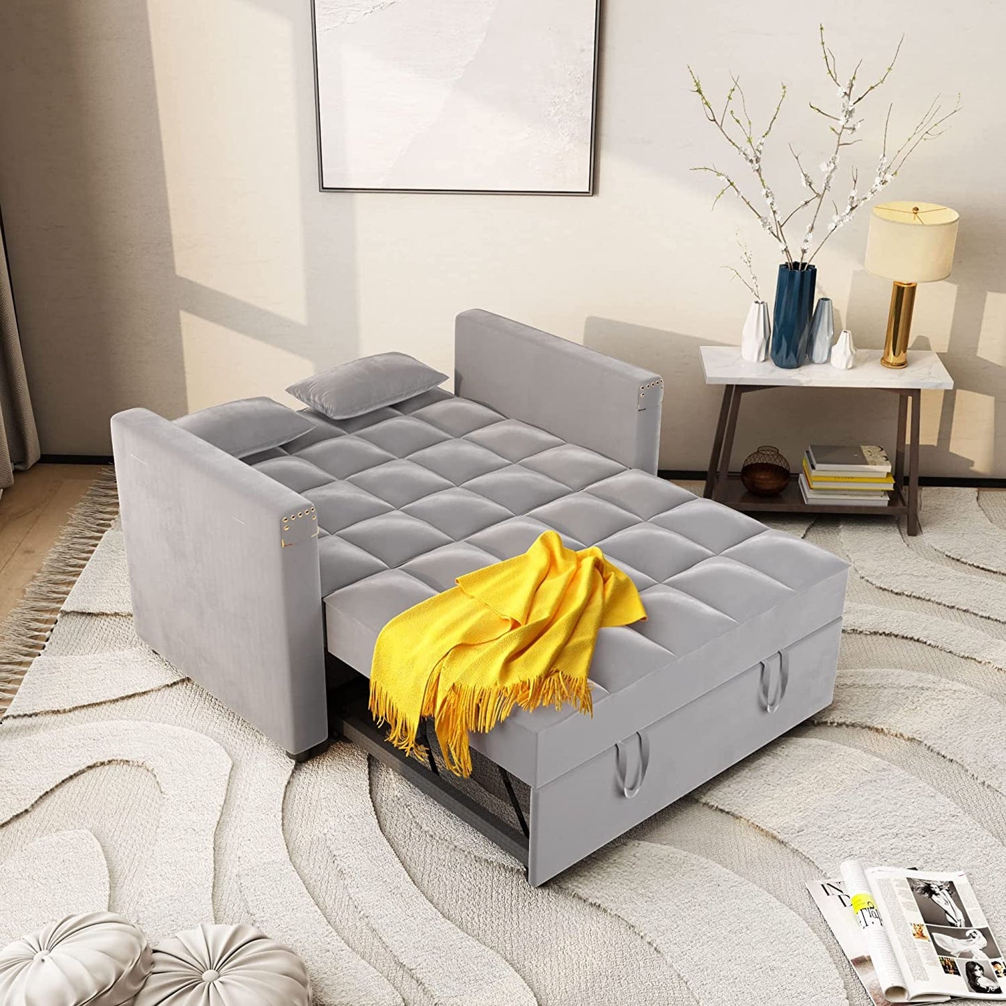 Multi-Functional Sofa Bed with Hidden Table-0