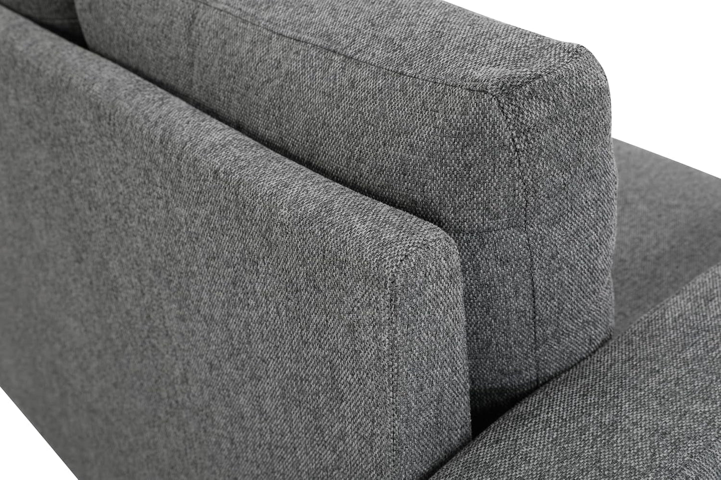 Miles 2 Piece Couch and Loveseat Sets with Reversible Back Pillows, Mid Century Modern Sofa for Small Spaces, Living Rooms, And, Apartments, Grey-3