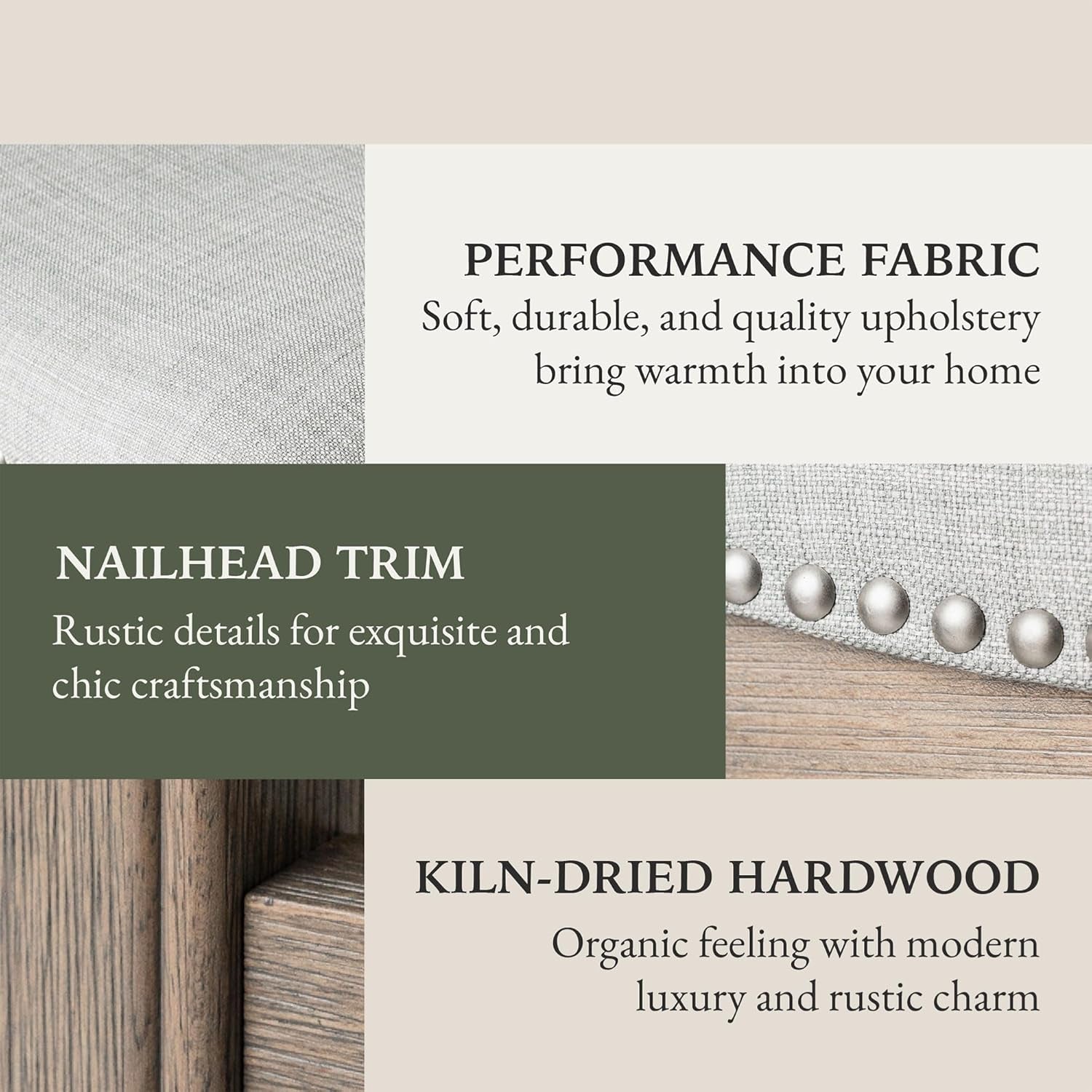 Adrien 31 Inch Bar Height Upholstered Backless Saddle Barstool in Reclaimed Oak Finish with Ash Grey Fabric Cushion Seat, Set of 4-4