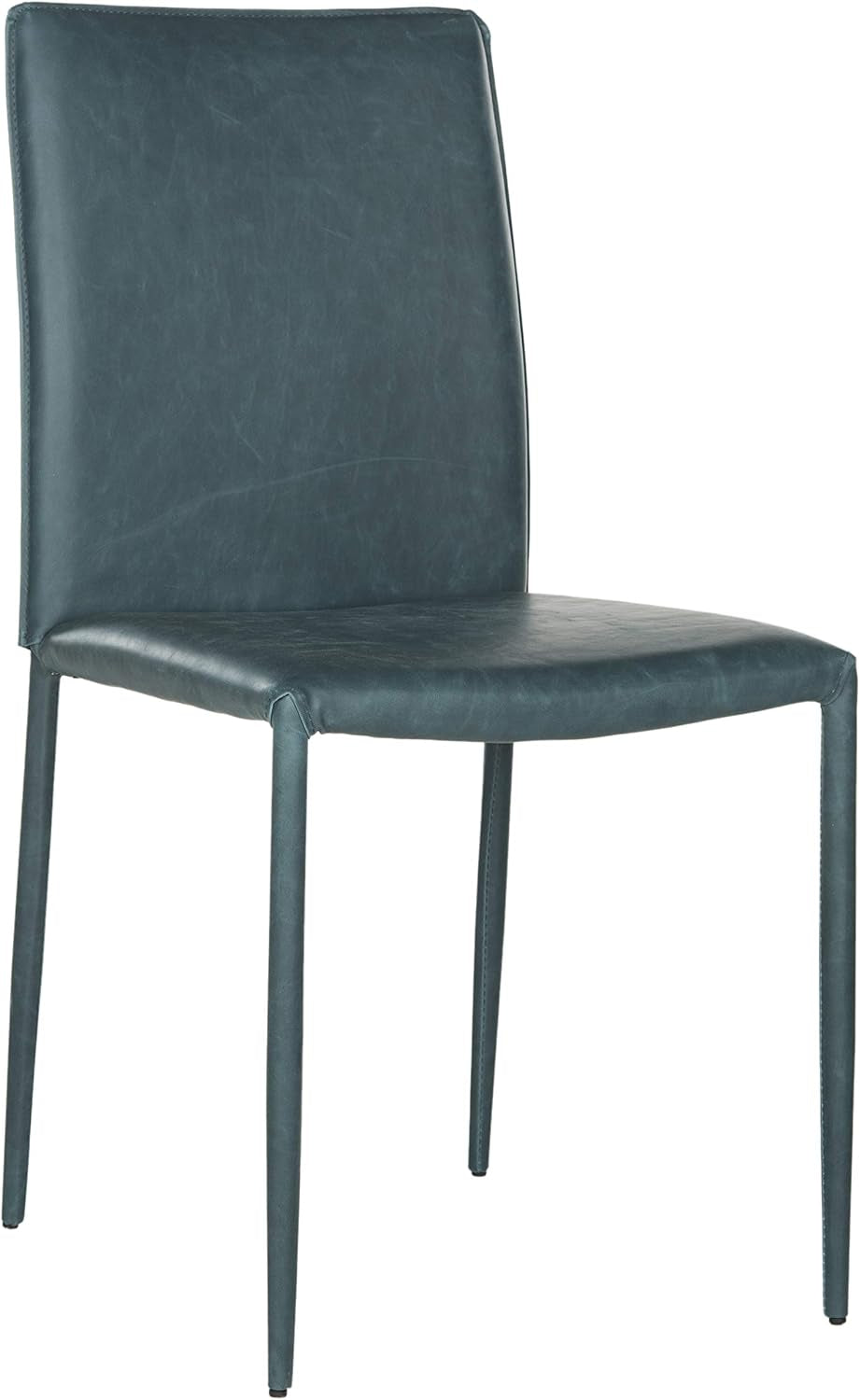 Home Collection Karna Antique Teal Bonded Leather Dining Chair (Set of 2)-2