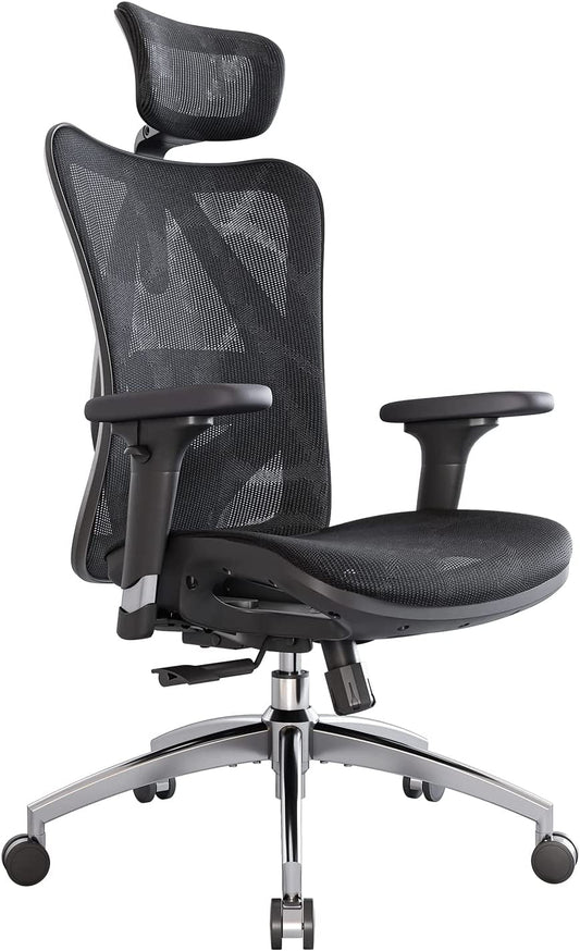 Ergonomic Mesh Office Chair with Adjustable Features-0