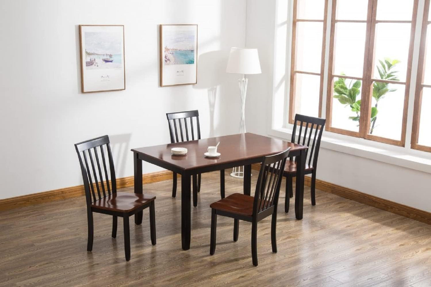 Bloomington Dining Chair, Black/Cherry, Set of 2-1