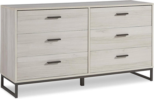 Socalle 6 Drawer 59" Dresser, Beige-0