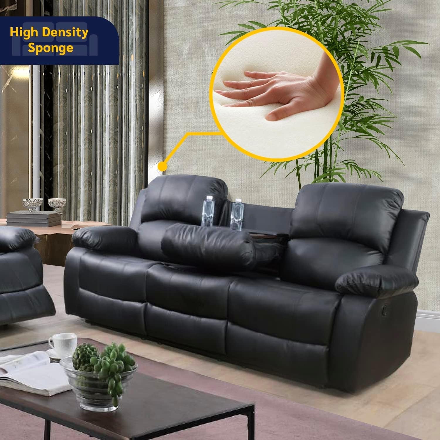 Beverly Fine 3 Piece Recliner Living Room Set-2