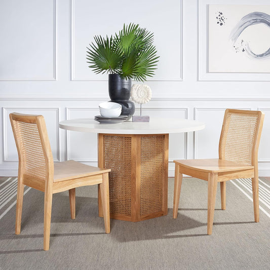 Home Collection Benicio Natural Rattan Dining Chair (Set of 2) DCH1005D-SET2-1