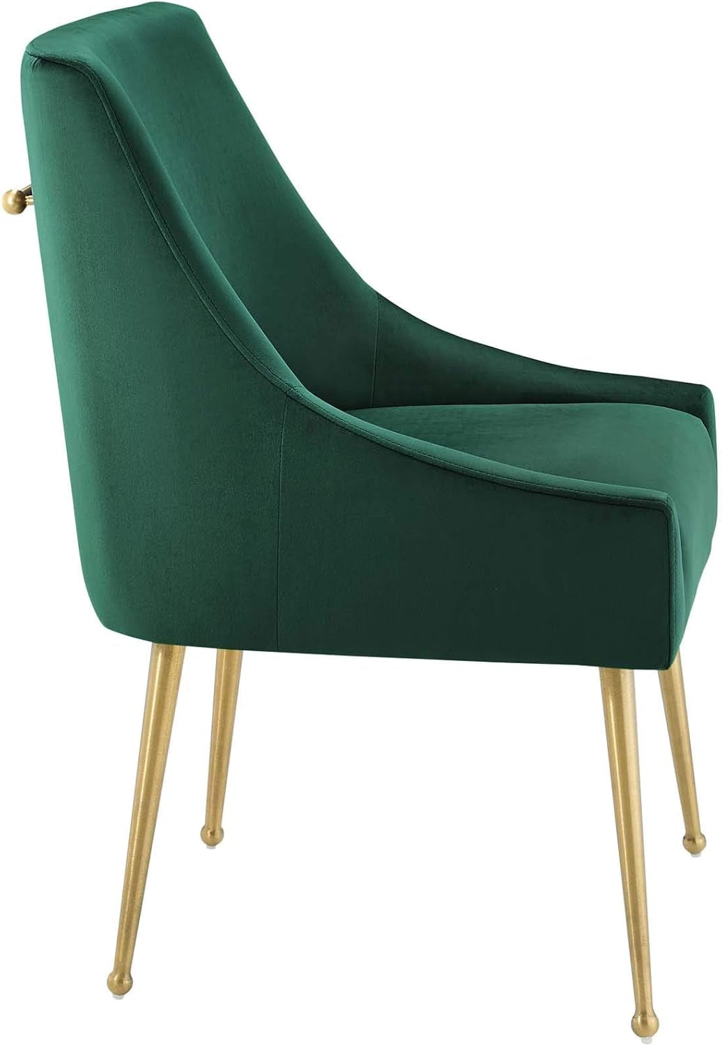 Discern Upholstered Performance Velvet Dining Chair, Green-2