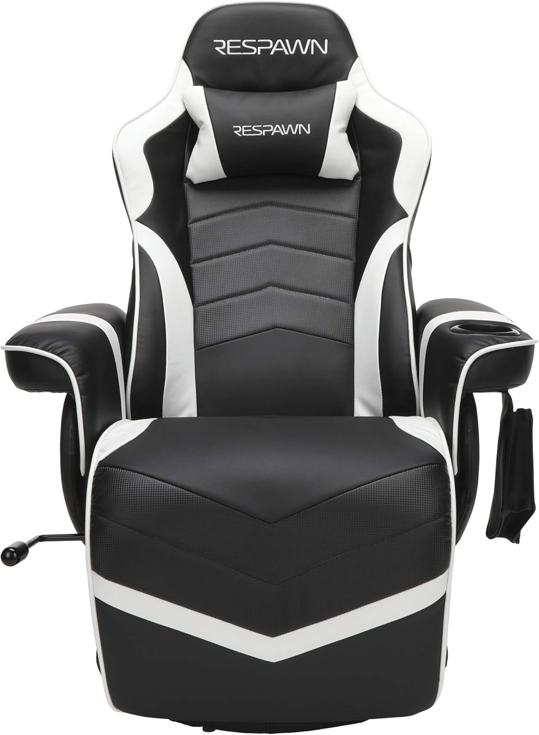 900 Gaming Recliner - Video Games Console Recliner Chair, Computer Recliner, Adjustable Leg Rest and Recline, Recliner with Cupholder, Reclining Gaming Chair with Footrest - White-3