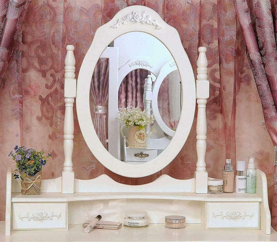 White Vanity Makeup Dressing Table Set-2