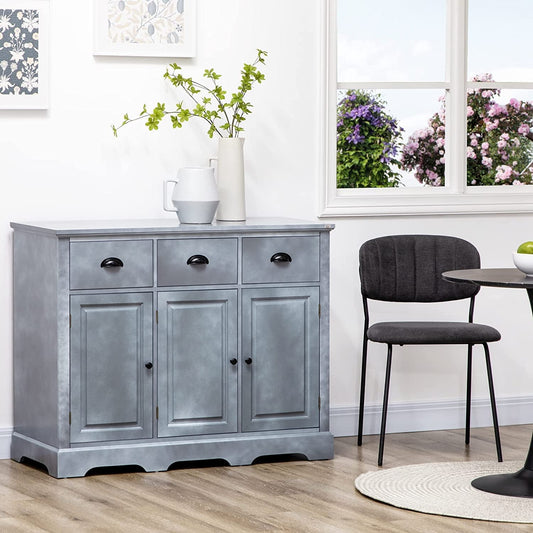 Cool Gray Kitchen Buffet Cabinet-0
