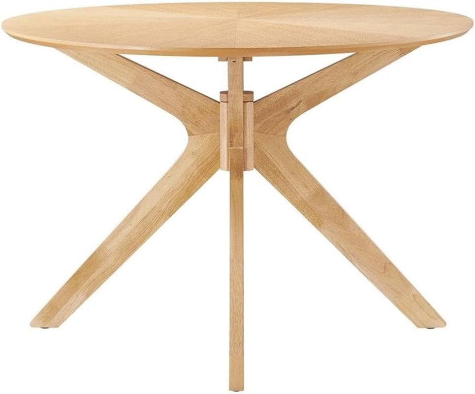 EEI-3849-OAK Crossroads 71" Oval Wood Dining Table, Oak-3