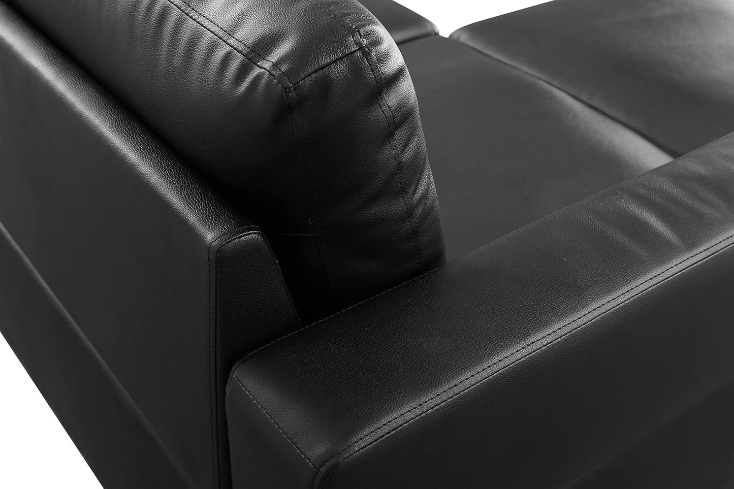 L Shaped Sectional Modern Sofa - Convertible Leather Sofa Sleeper Sofa Bed Couch Set with Reversible Chaise, Lounge Sofa Modular Cloud Sofa Couch for Living Room Apartment-4