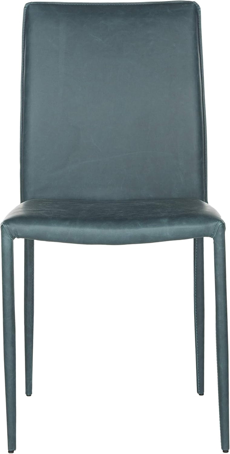 Home Collection Karna Antique Teal Bonded Leather Dining Chair (Set of 2)-3