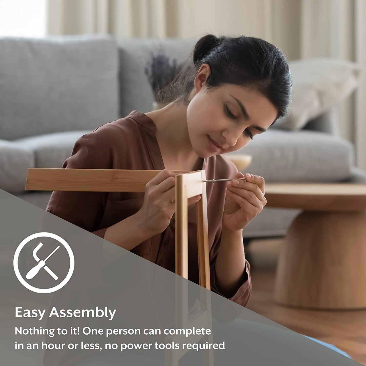 Furniture Savana Wood Bar Height Stool, 30" High, Blue Wire Brush-4