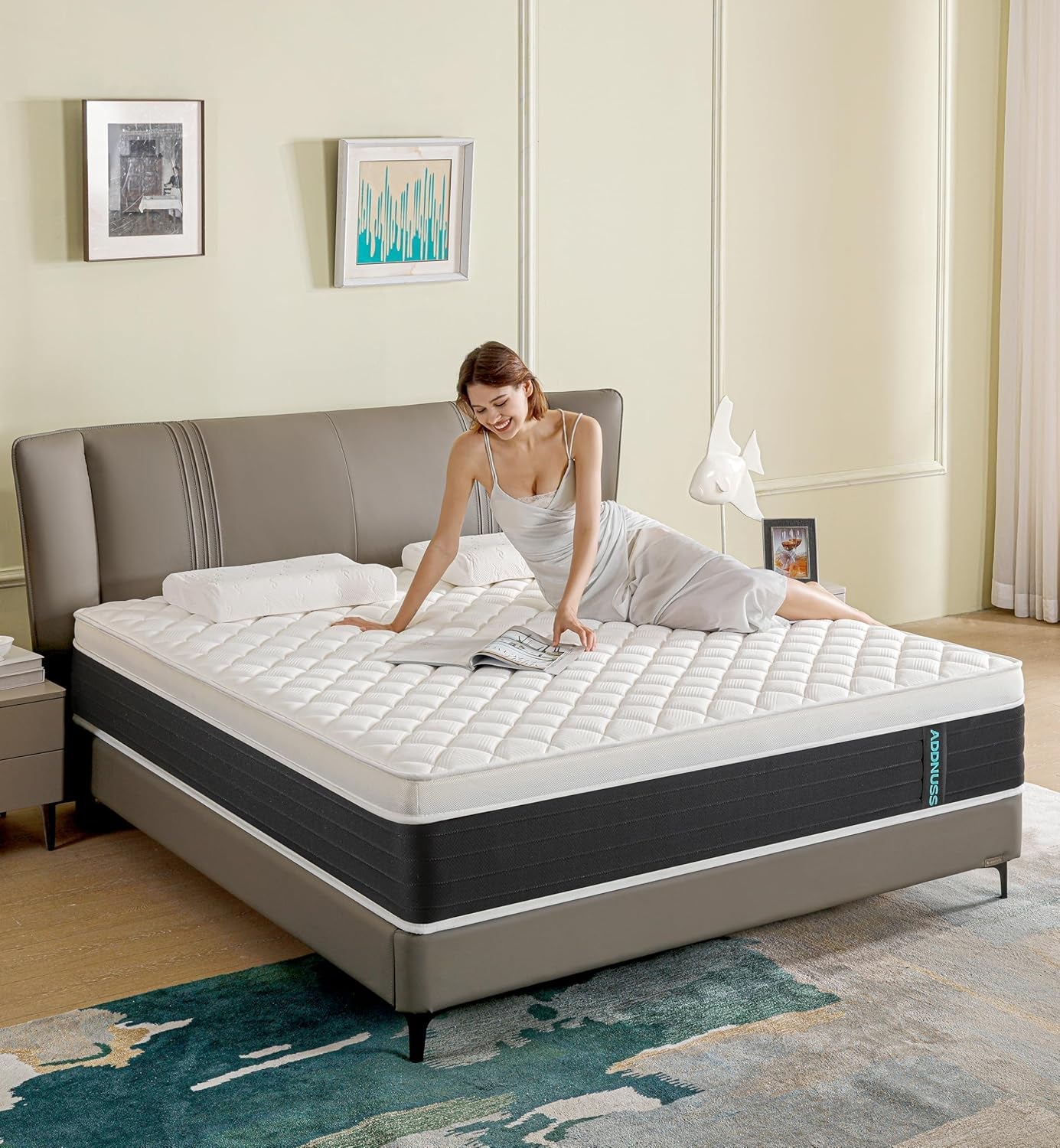 Full Hybrid Mattress, 10 Inch, Medium-Firm, CertiPUR-US Certified-0