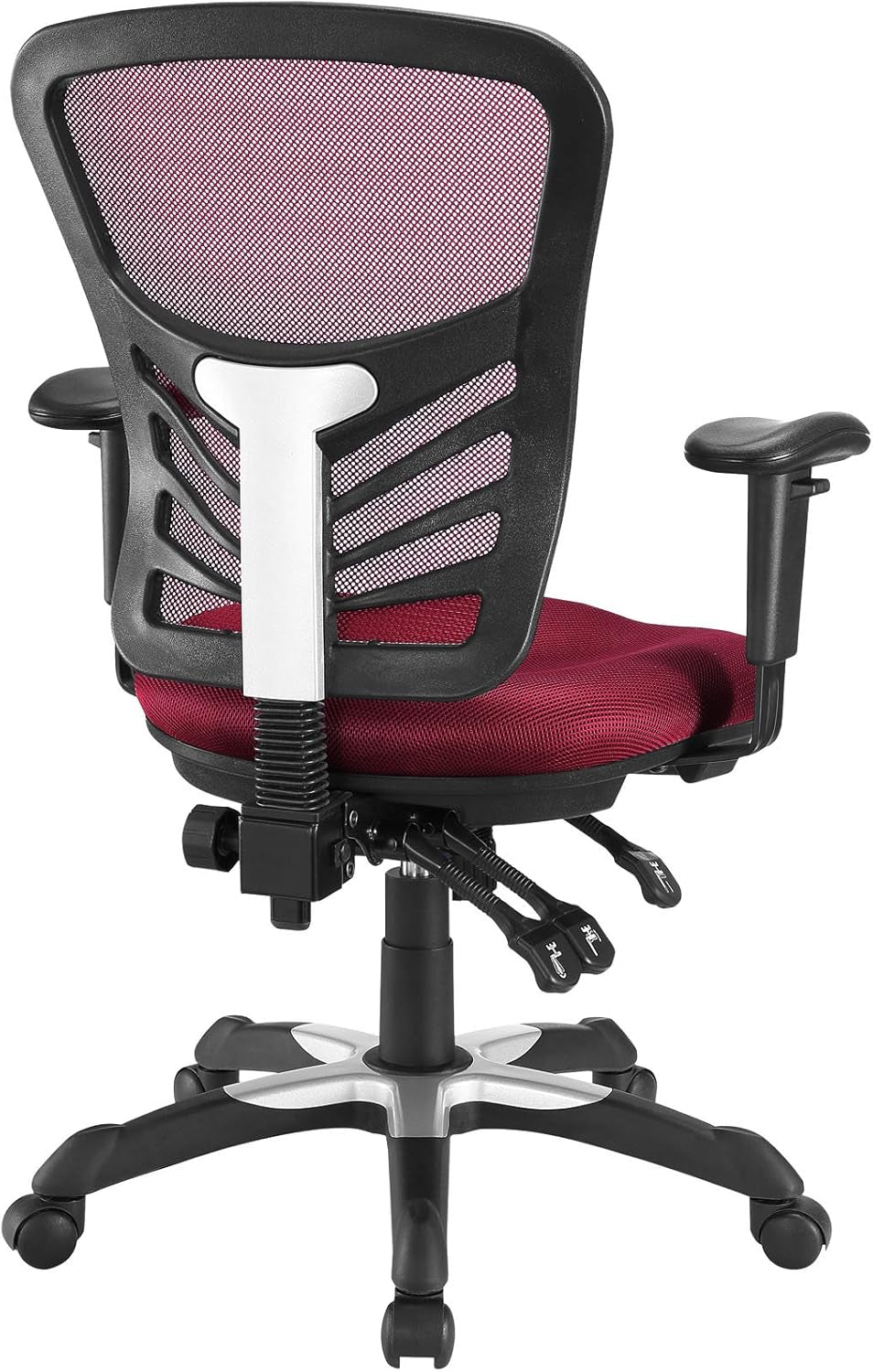 Articulate Ergonomic Mesh Office Chair in Red-4