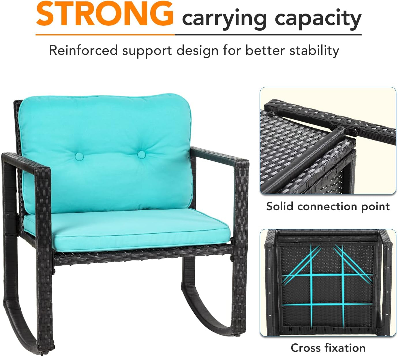 Outdoor Rattan Rockers with Glass Table-3