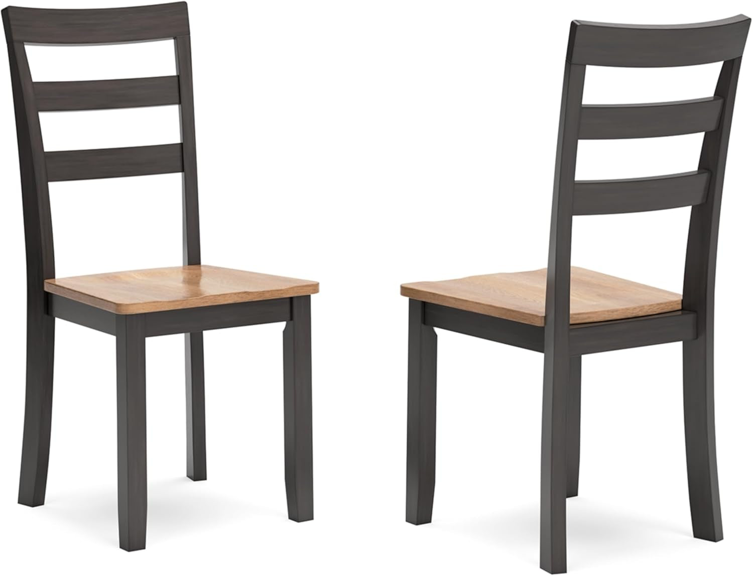 Gesthaven Solid Wood Frame Dining Chair, Set of 2, Natural/Brown-0