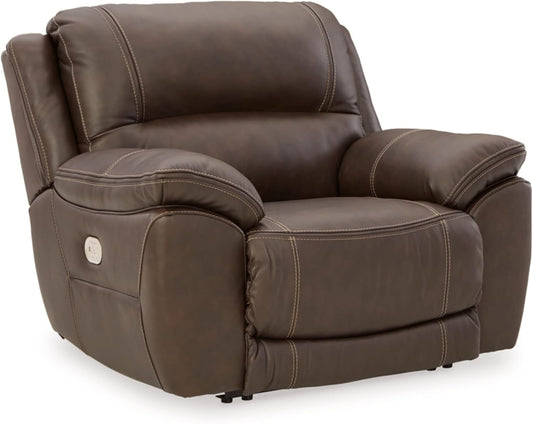Dunleith Zero Wall Recliner with Power Headrest, Brown-0
