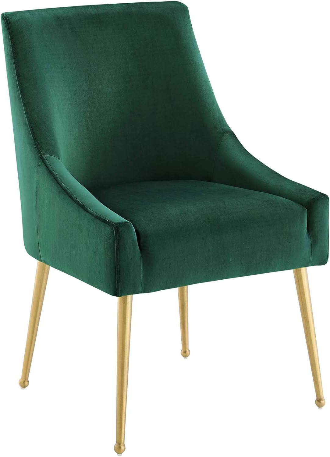 Discern Upholstered Performance Velvet Dining Chair, Green-0