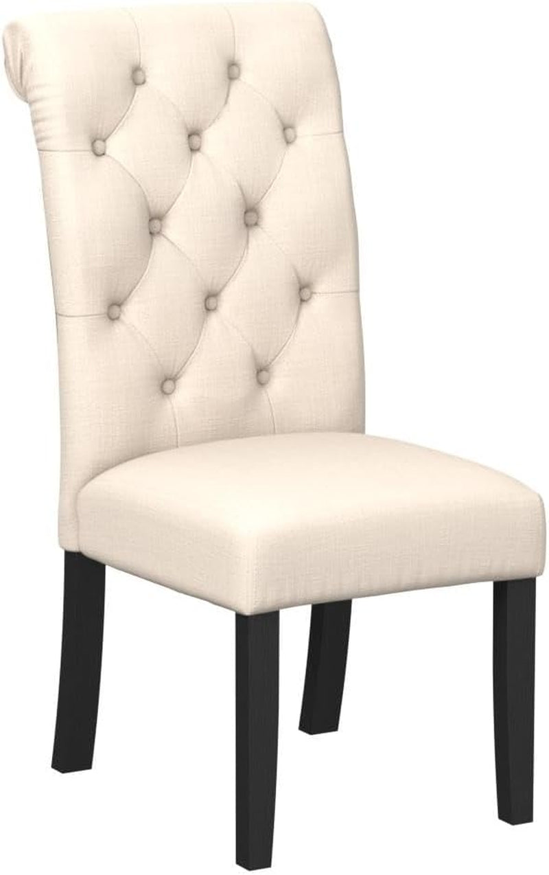 Leviton Solid Wood Tufted Asons Dining Chairs, Set of 2, Tan-3
