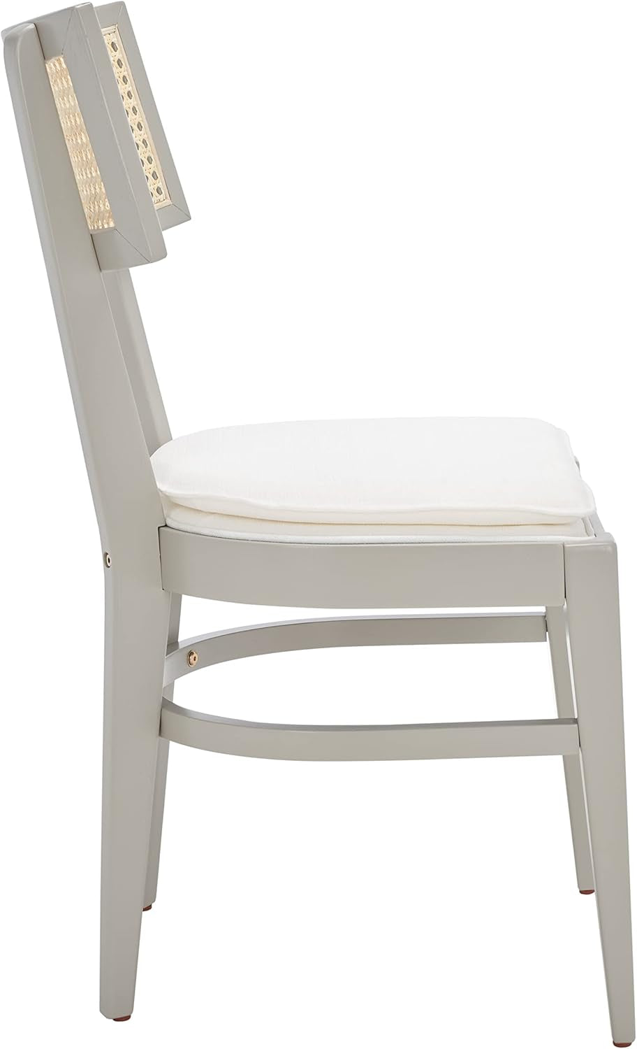 Home Collection Galway Coastal Grey/Natural Cane Seat Cushion Dining Chair-3