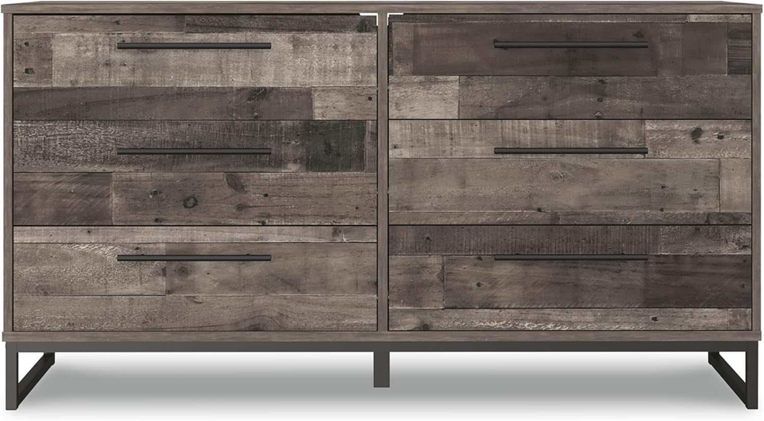Neilsville 6 Drawer Dresser, Dark Brown-3
