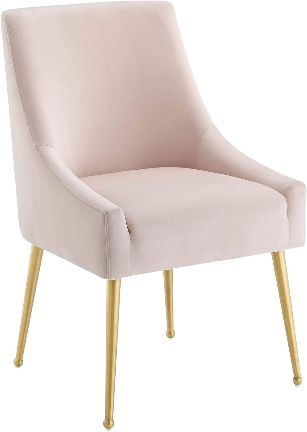 Discern Upholstered Performance Velvet Dining Chair, Pink-0