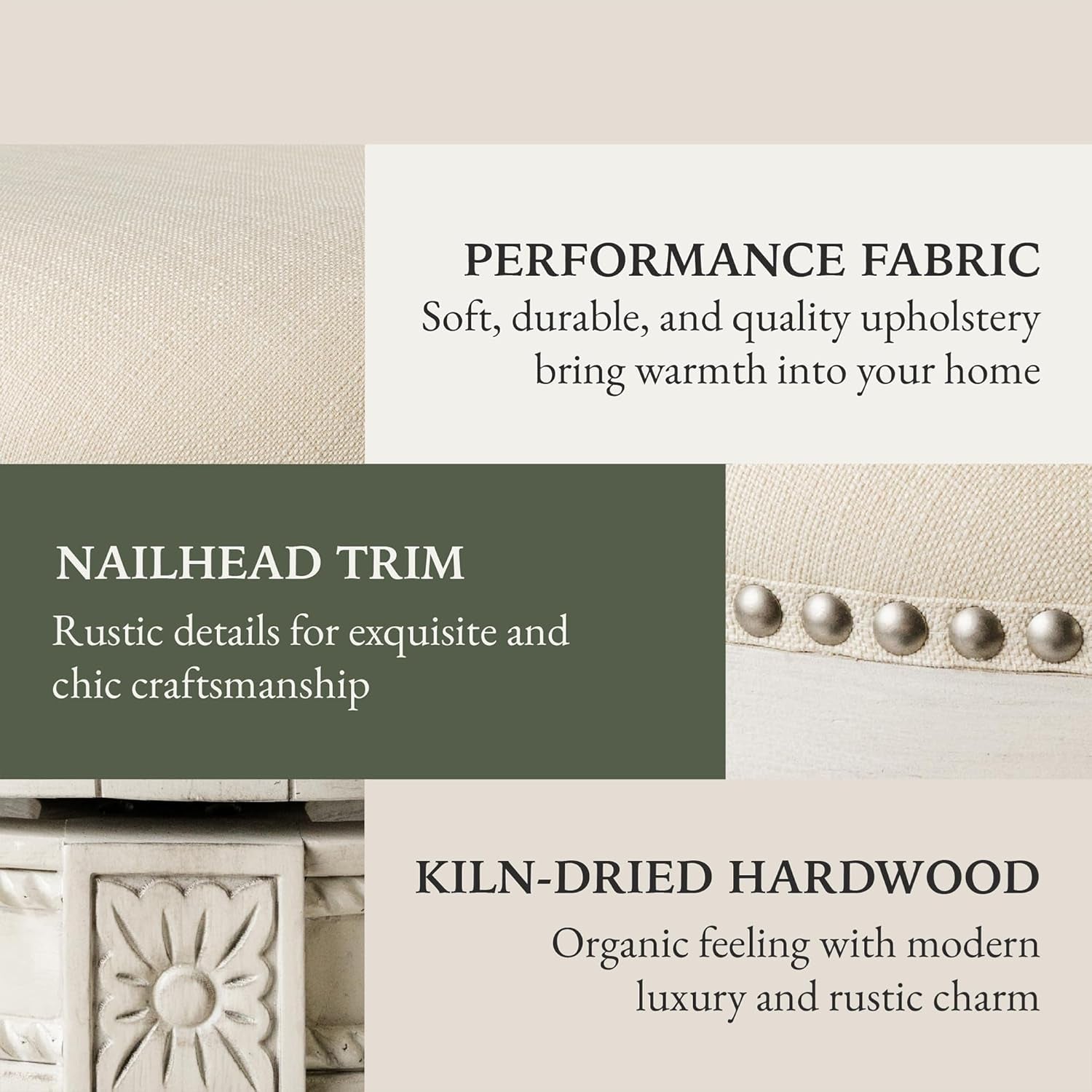 Pullman 31 Inch Tall Bar Height Upholstered Barstool with Back in White Oak Finish with Natural Color Fabric Cushion Seat, Set of 4-4