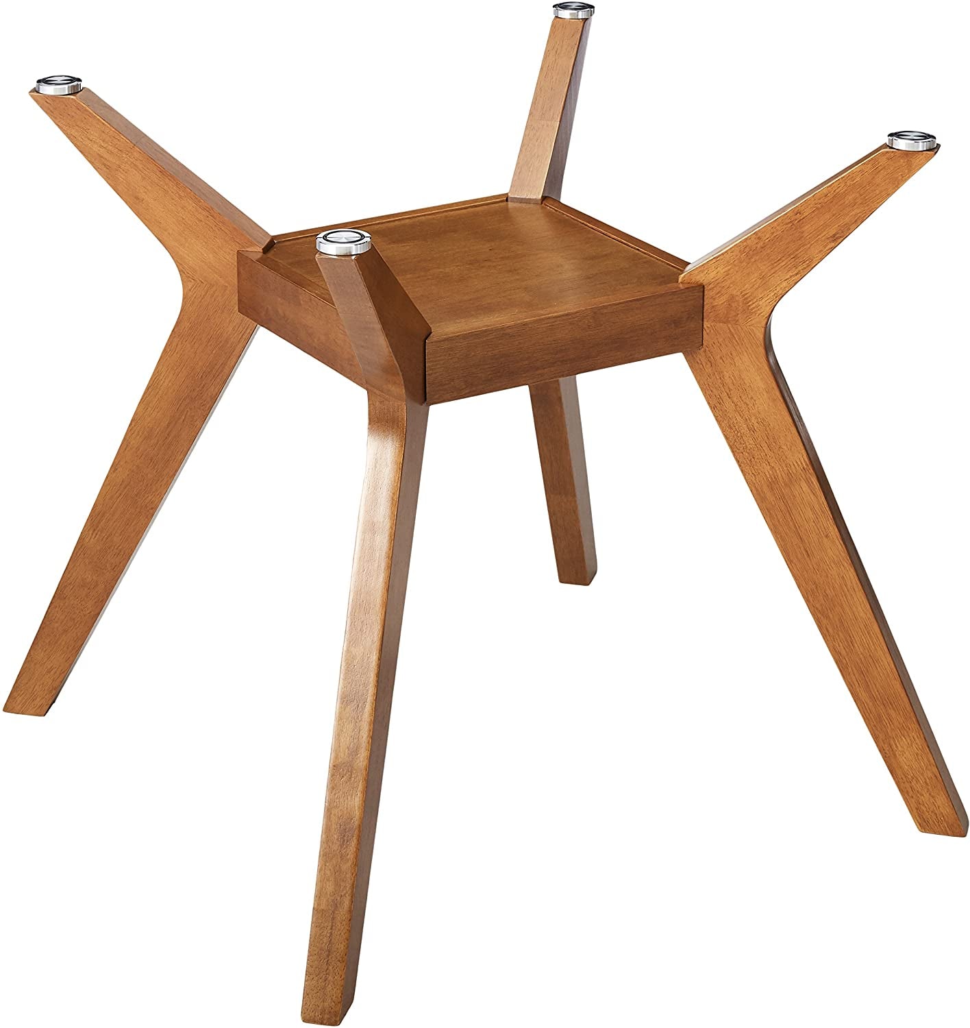 Paxton Mid Century Modern Wood Table Base Only-0