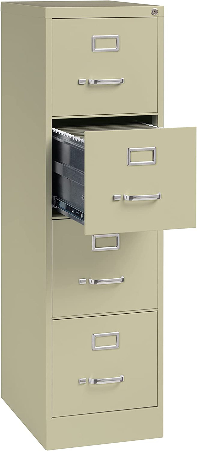 Commercial 4 Drawer Vertical File Cabinet - Putty-3