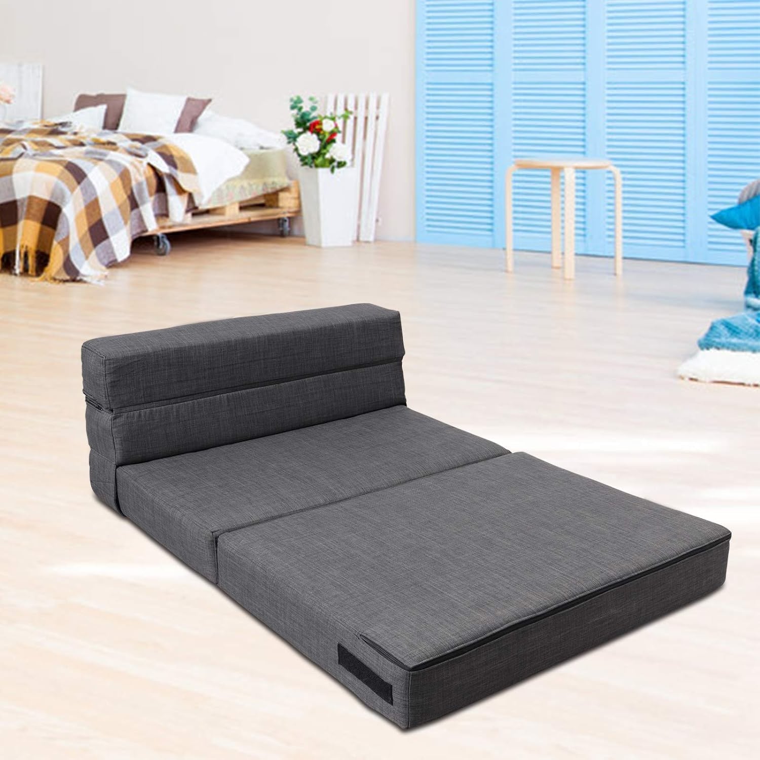Memory Foam Sofa Bed with Washable Cover-0