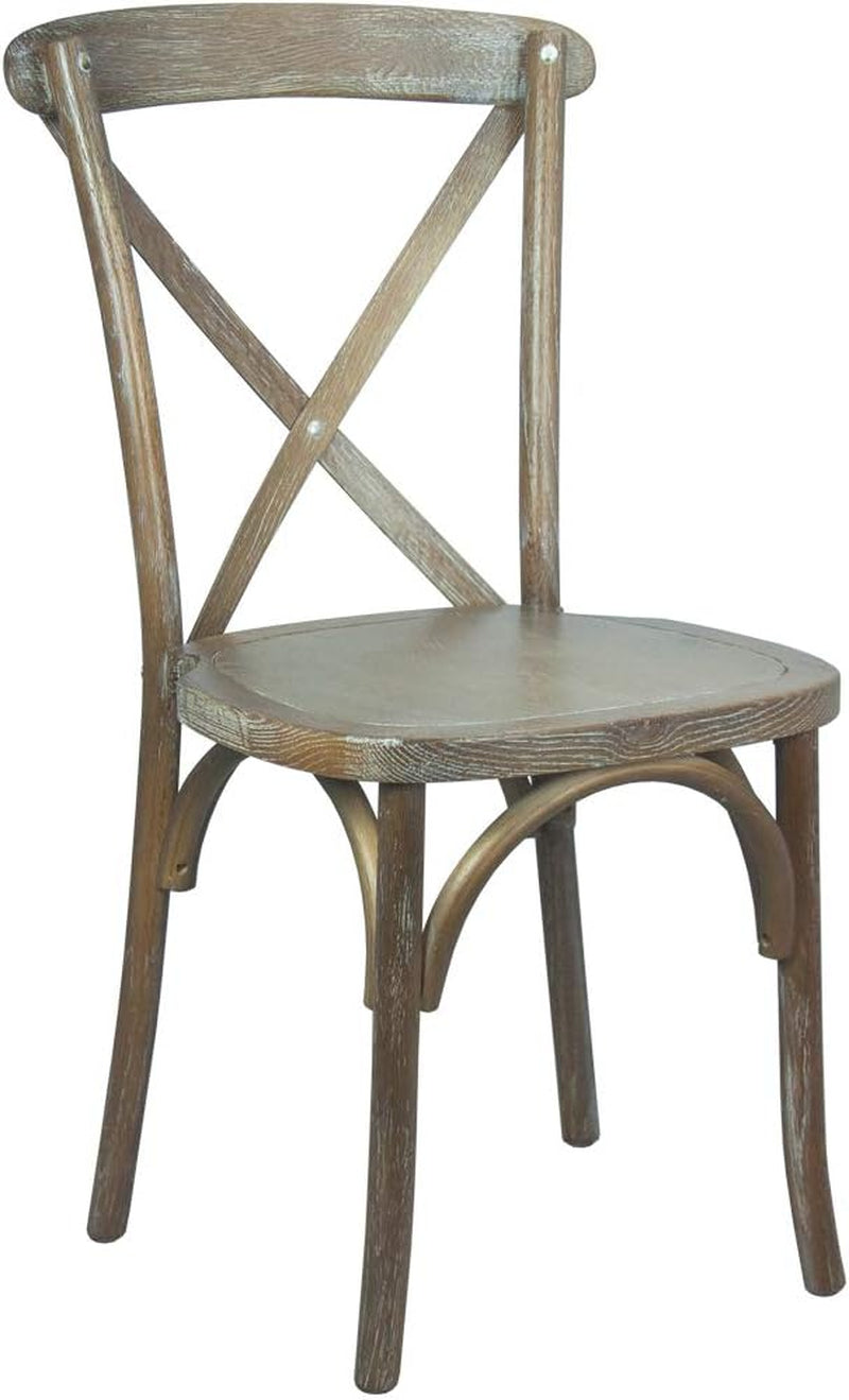 2-Pack Medium with White Grain X-Back Chair-0