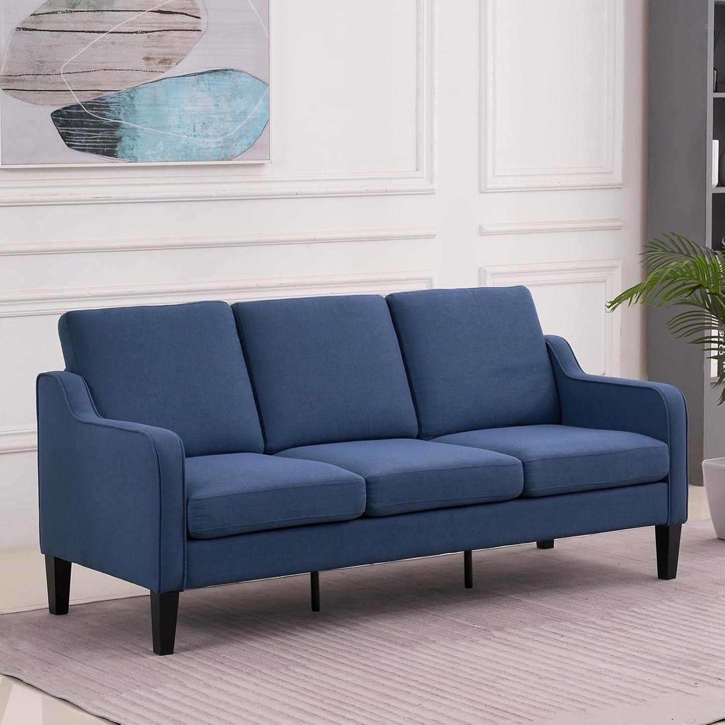 Black Faux Leather Loveseat Sofa with Recliners and Cup Holders rana-0