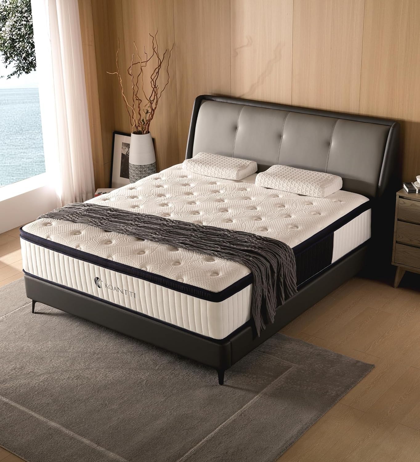 Full Hybrid Mattress Medium-Firm, 10", CertiPUR-US Certified-0