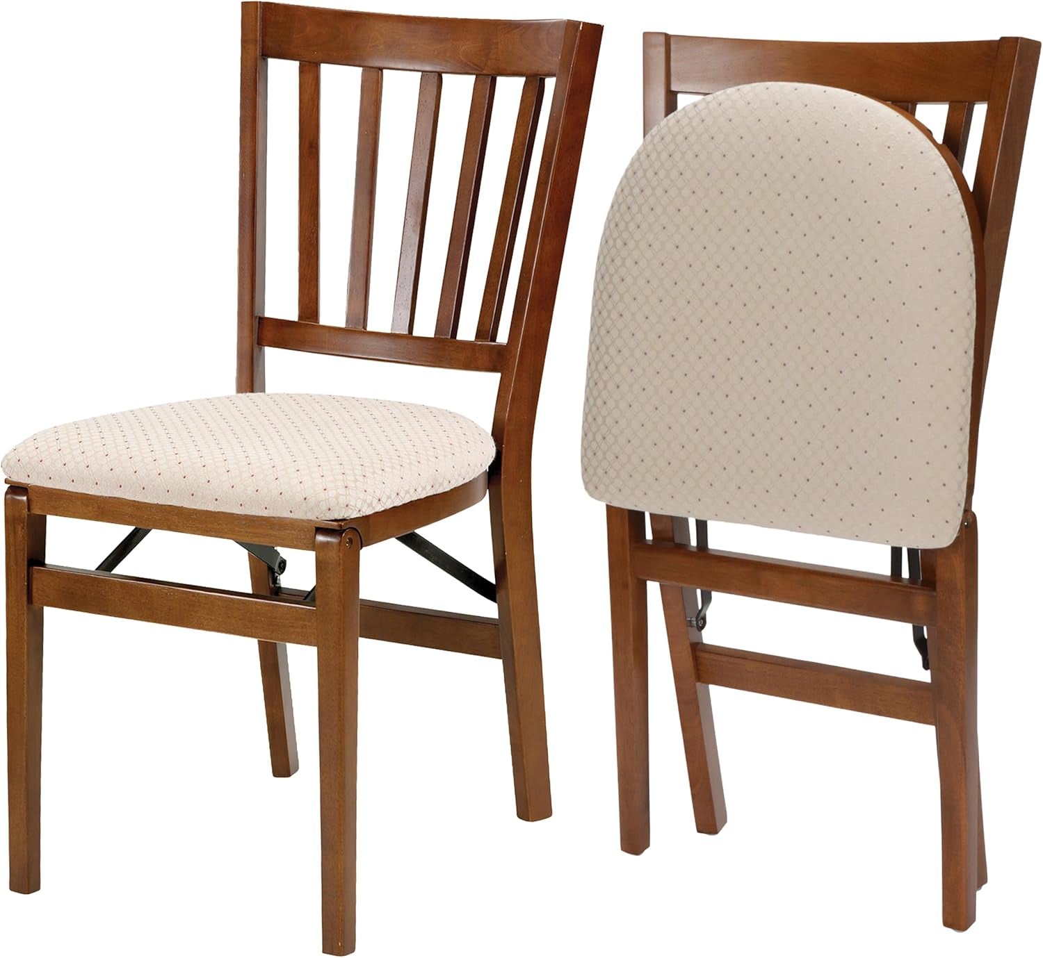 Stakmore School House Folding Chair Finish, Set of 2, Fruitwood, 8.25D X 17W X 35.5H In-0