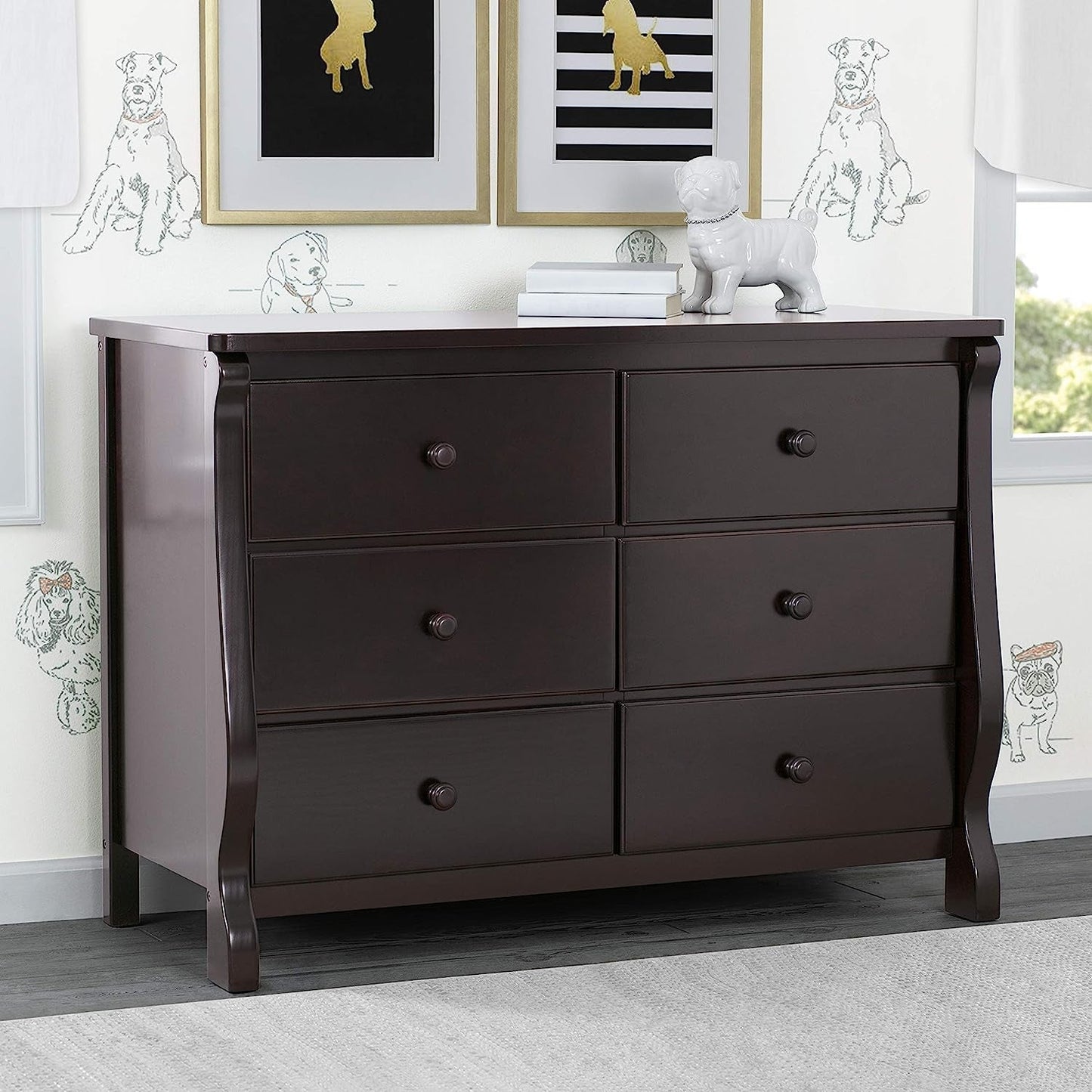 Universal 6-Drawer Dresser in Dark Choc.-0