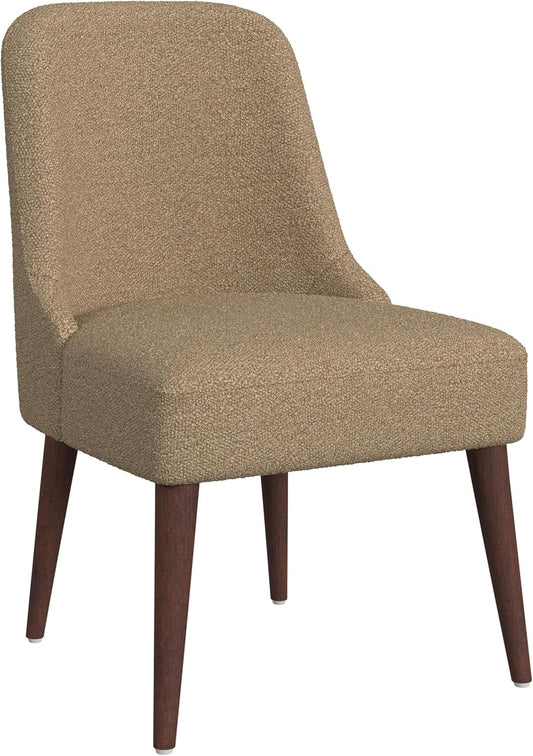 Home Decor | Upholstered Hemet Gayle Side Dining Chair | Decorative Home Furniture, Brown Boucle (Single Pack)-0