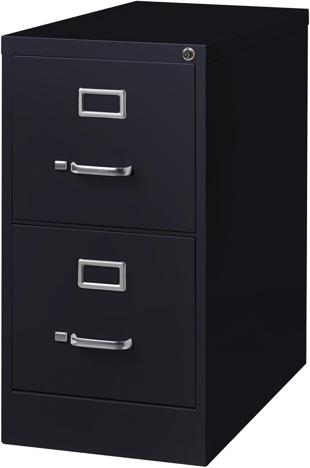 2-Drawer Vertical File with Lock, 15 by 26-1/2 by 28-3/8-Inch, Black-4