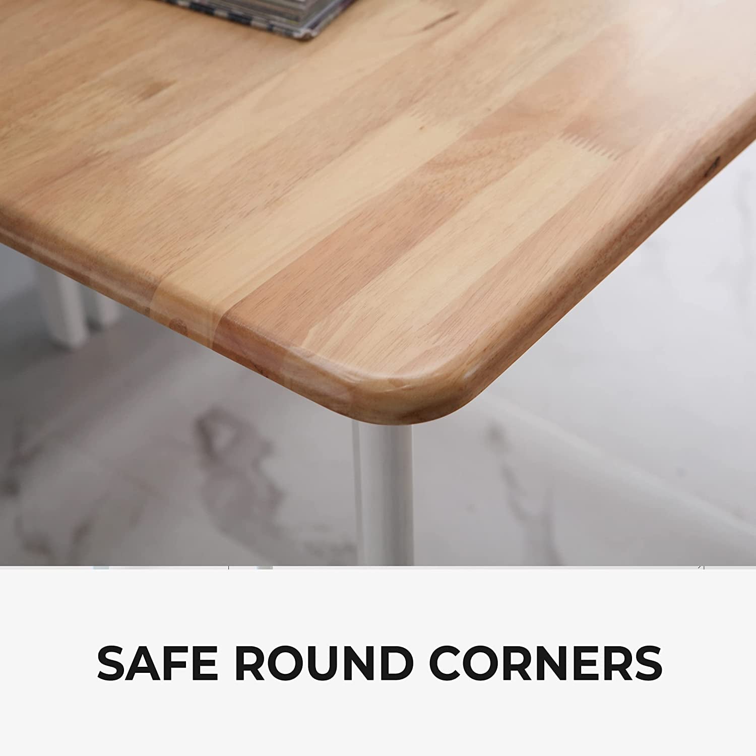 Mid Century Modern Rectangular Wooden Dining Table-4